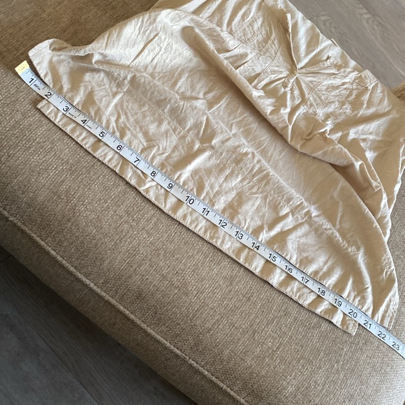 DKNY JEANS gold shimmer light cotton pleat blouse S - Picture 6 of 6